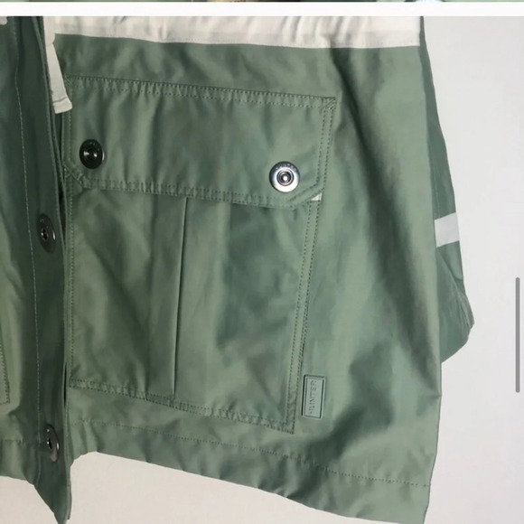 HUNTER Boots Green Rain Utility Jacket Size Small - Picture 5 of 9